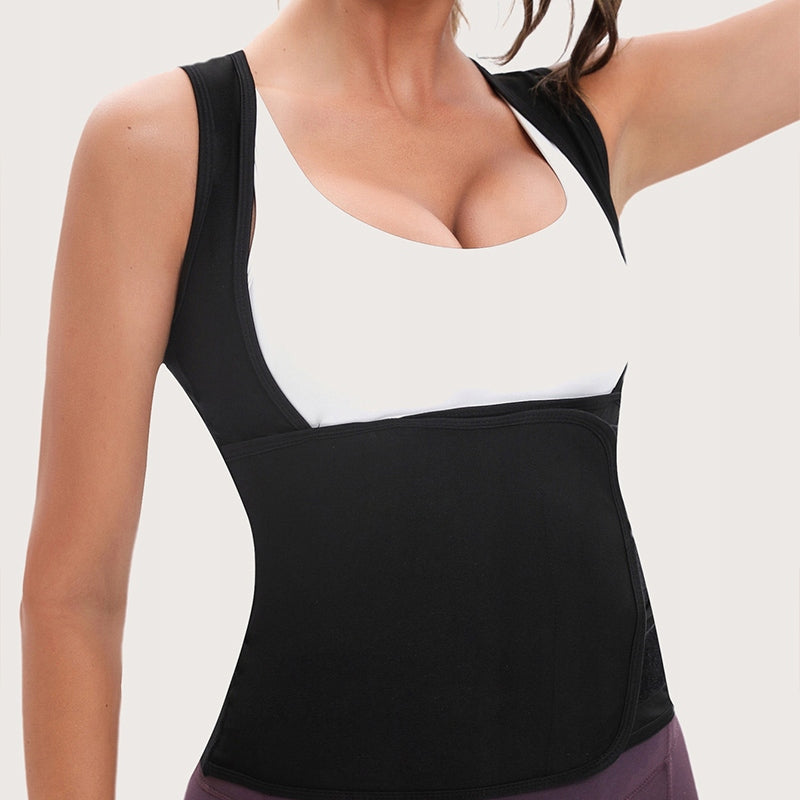 Waist-cinching sweat-inducing sports shaping vest, size L Kind slimming belt