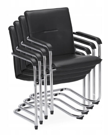 Waiting room chair Stationary Conference RUMBA S EXPRES BLACK skaj Brand Nowy Styl