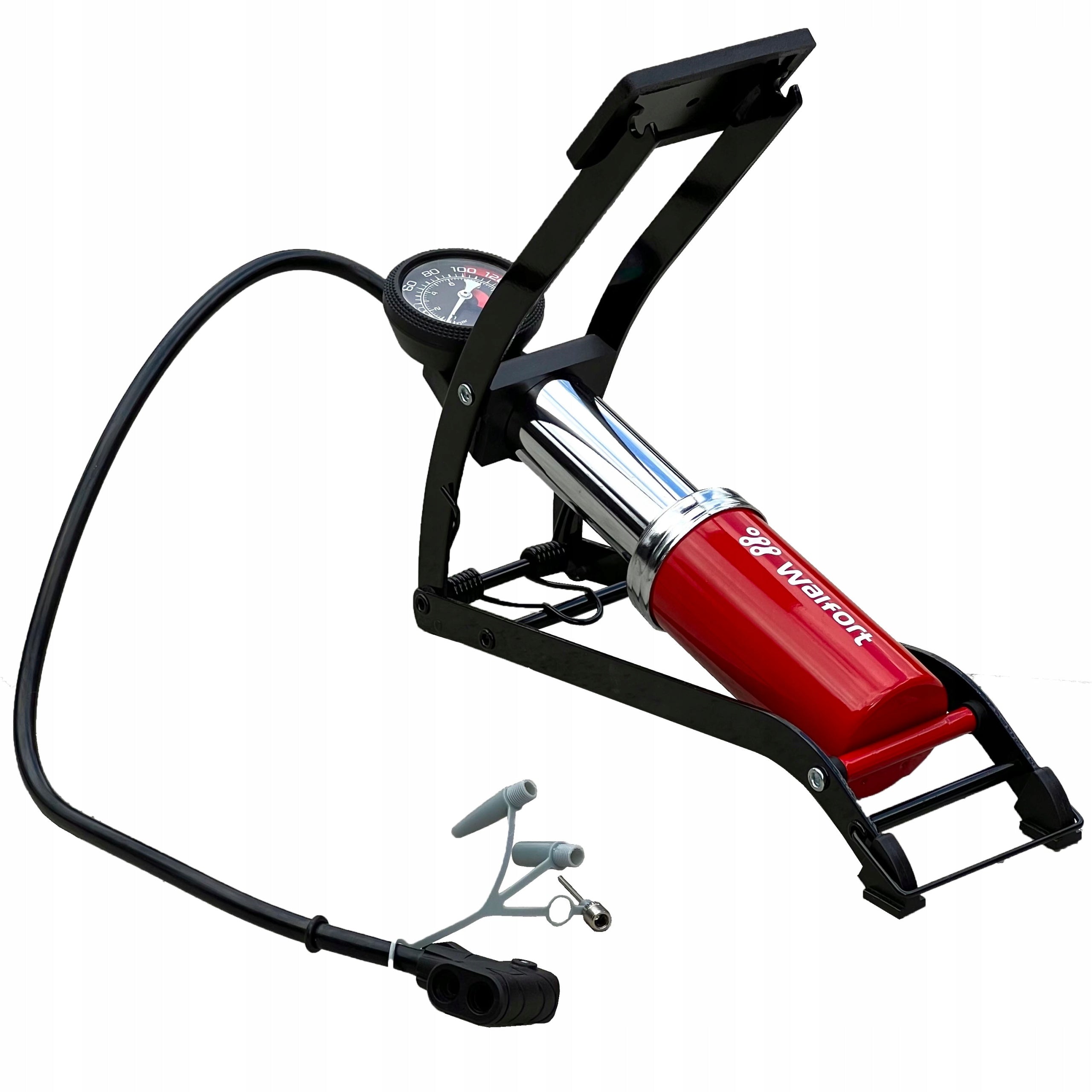 Walfort Car Bike Pump With Pressure Gauge Color multicolor