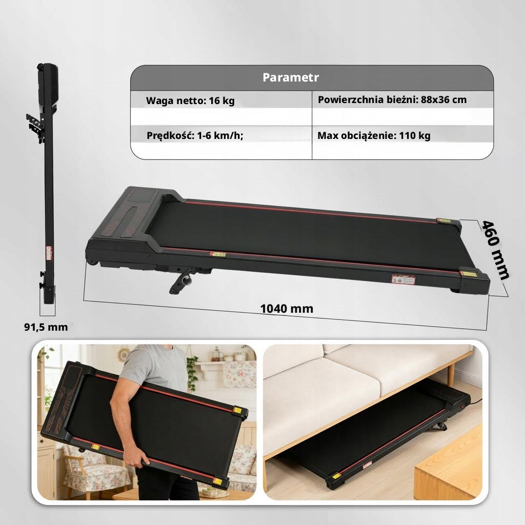 Walking Pad, Treadmill for Home Use with Adjustable Slope Packaging status original