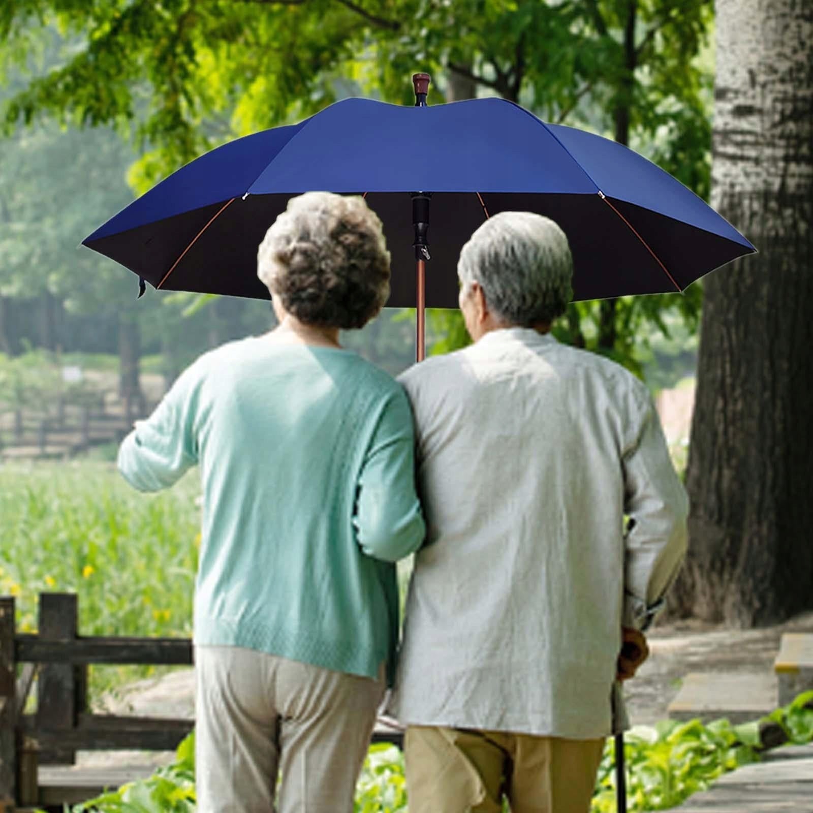 Walking Sticks Umbrella Windproof Large Umbrella Windbreak Ribs for Blue Manufacturer code 14460061845