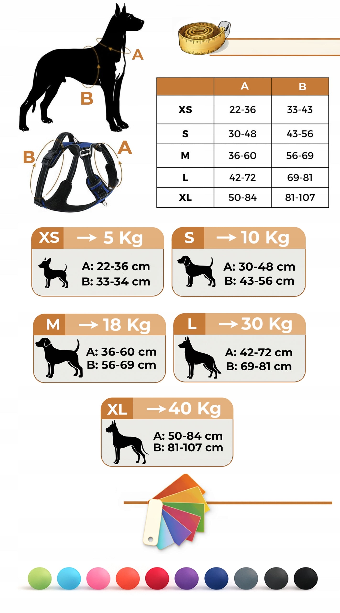 Walking harness for Maltese chihuahua type guard HUGGY DOGGY comfortable XS Size XS