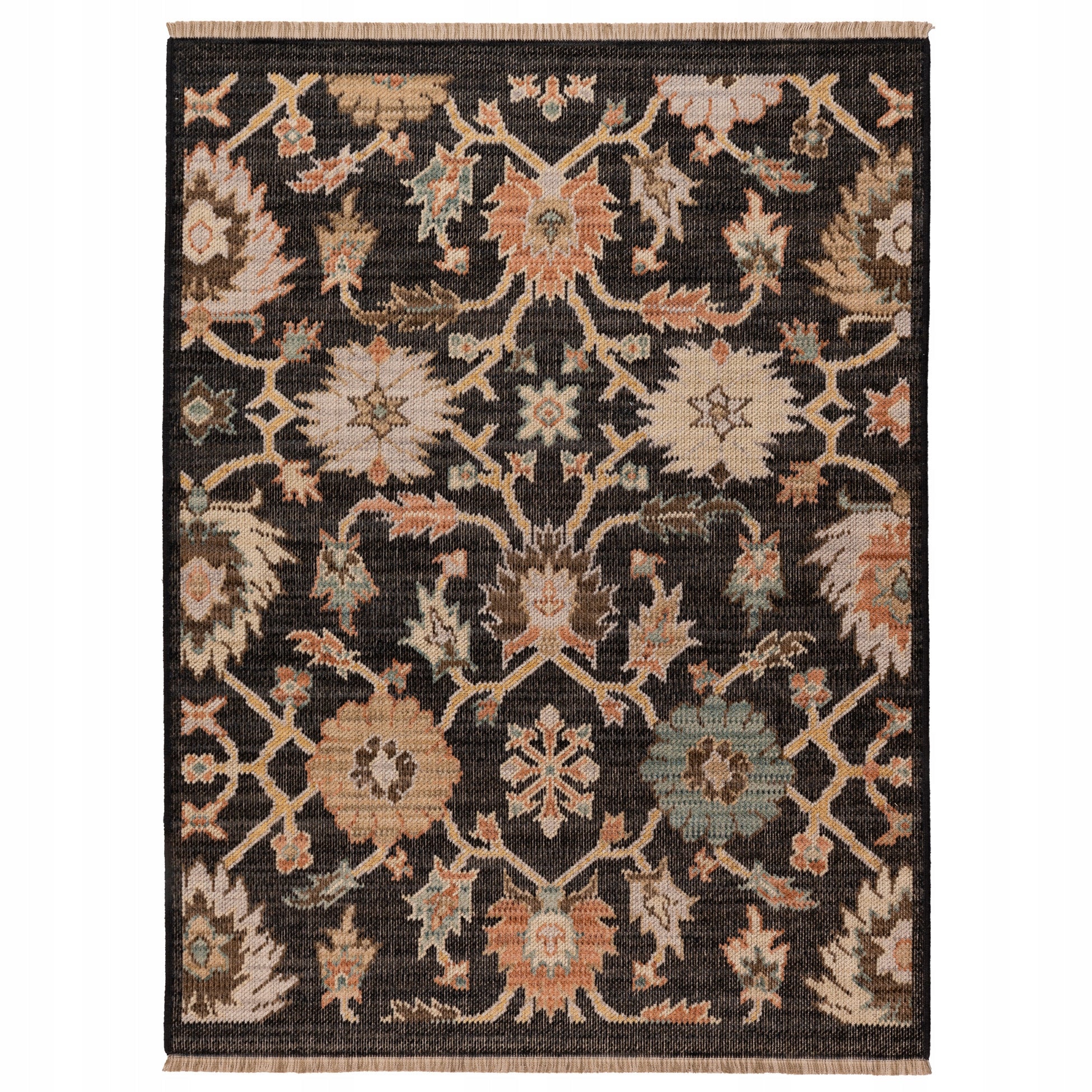 Walkway Wool Rug with Tassels 60x100cm Natural New Zealand Wool