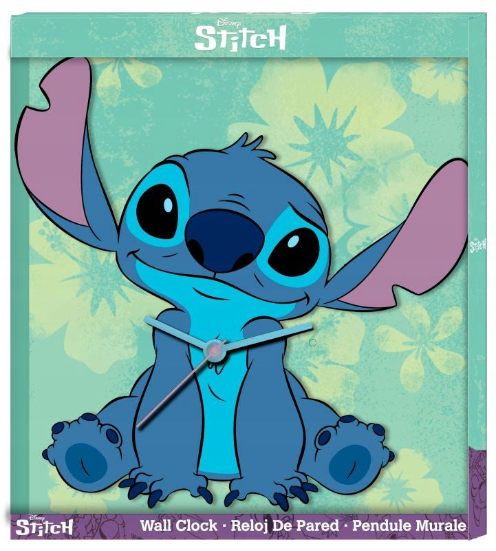 Wall Clock Large XL 50x50cm for Child Children / Lilo and Stitch Brand Kids Euroswan