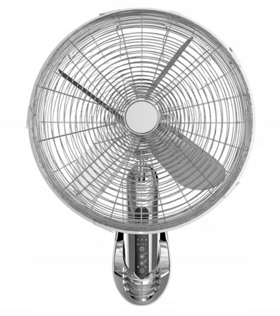 Wall Fan 40 cm Chrome Remote Control Timer Packaging status original
