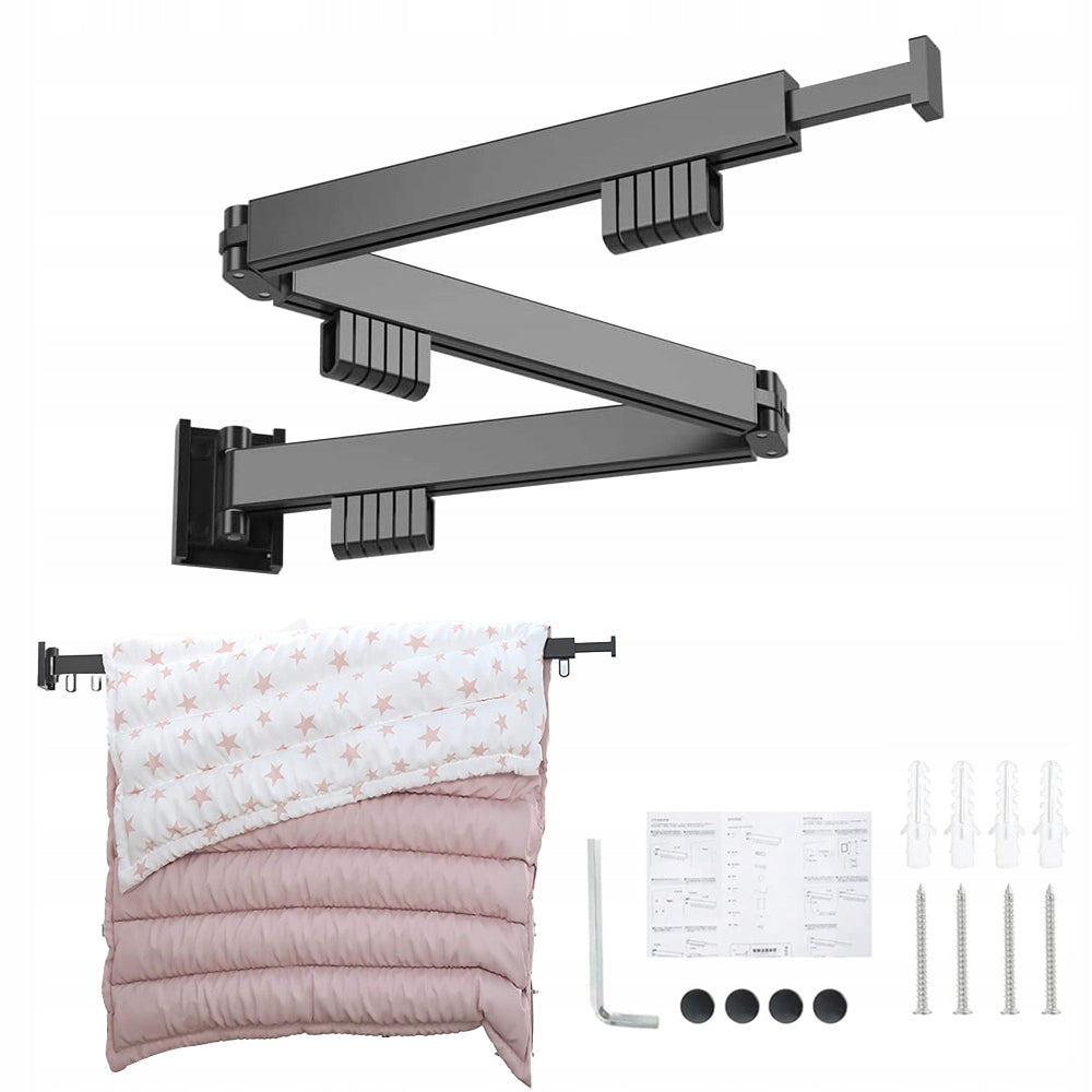Wall Hanger for Clothes with 18 Hooks - Foldable, Patented Design