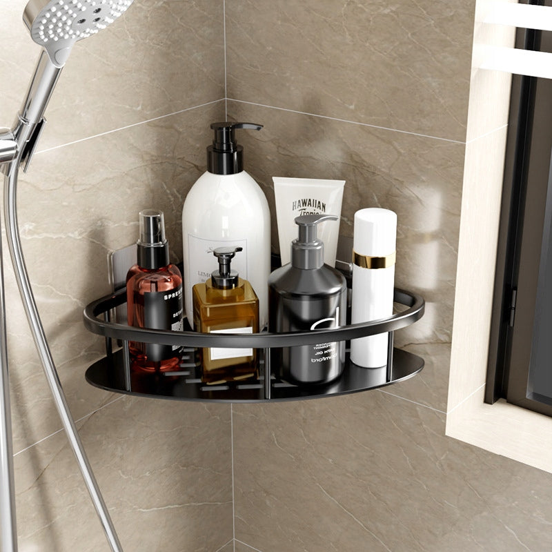 Wall Hanging Shelf Metal Black Bathroom Corner Shower 2 Pcs EAN (GTIN) 5903332013678