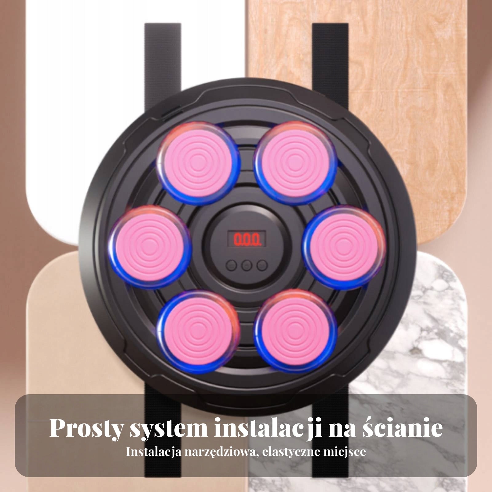 Wall-Mount Boxing Target No-Drill Wall Mount Boxing Pad Digital Display Size other