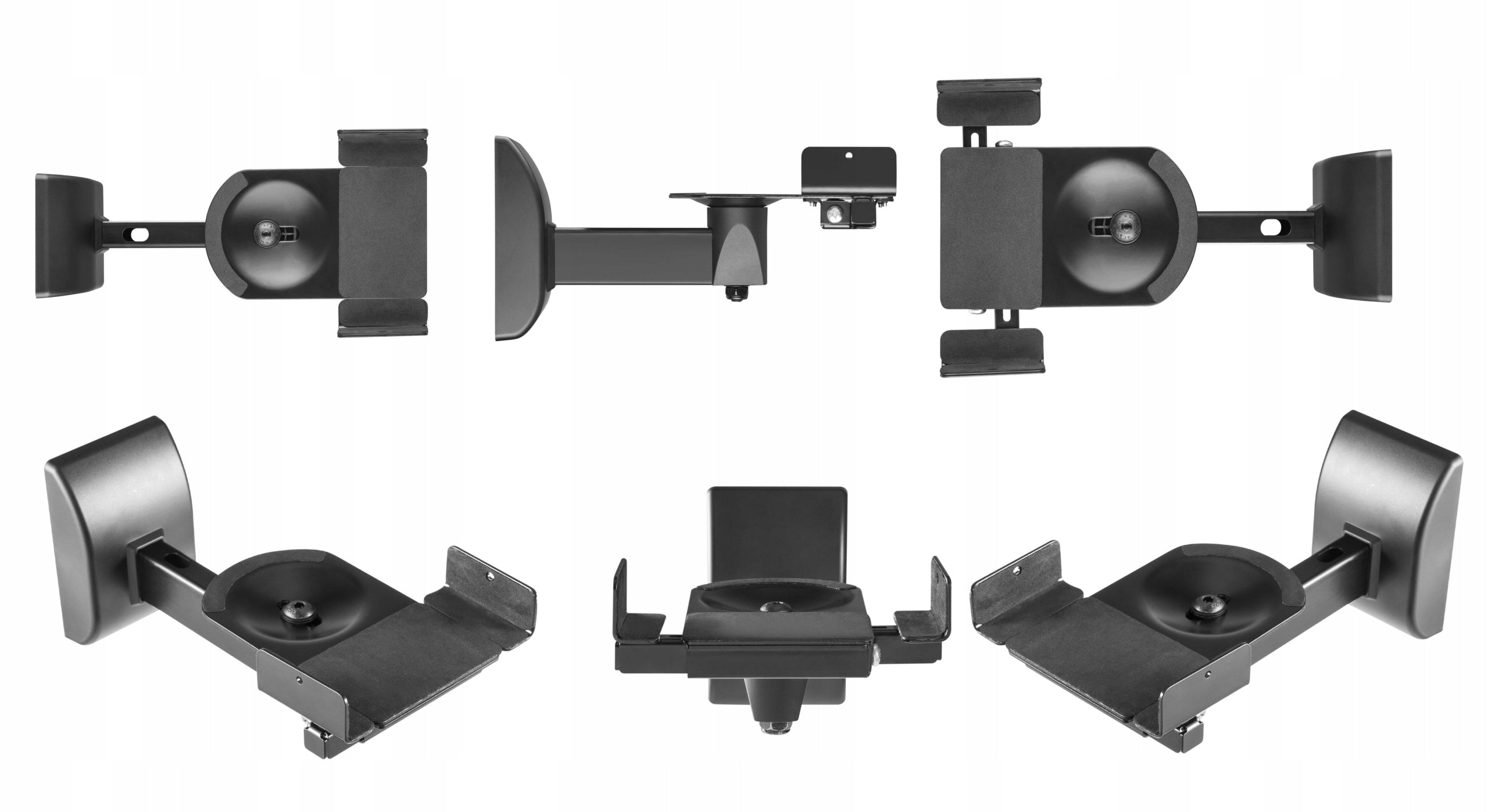 Wall Mount for Speakers Universal 2pcs for Satellite Columns Adjustable Packaging status original