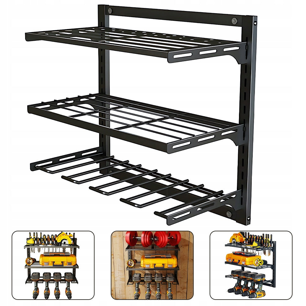 Wall Mounted Power Tool Organizer Rack 3 Tier Drill Screwdriver Holder Manufacturer code TL6582