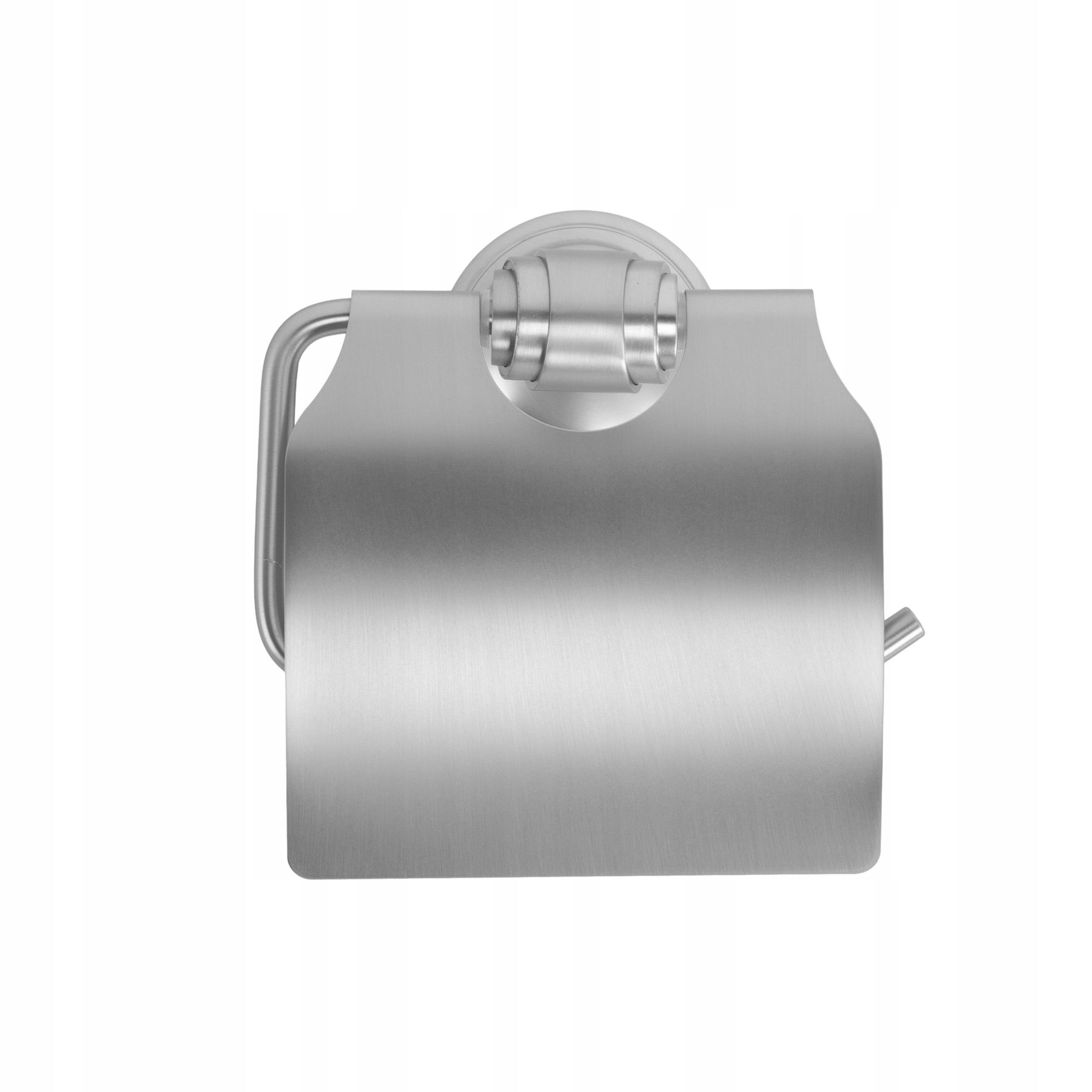 Wall Mounted Toilet Paper Holder Screwed With Flap Brushed Nickel