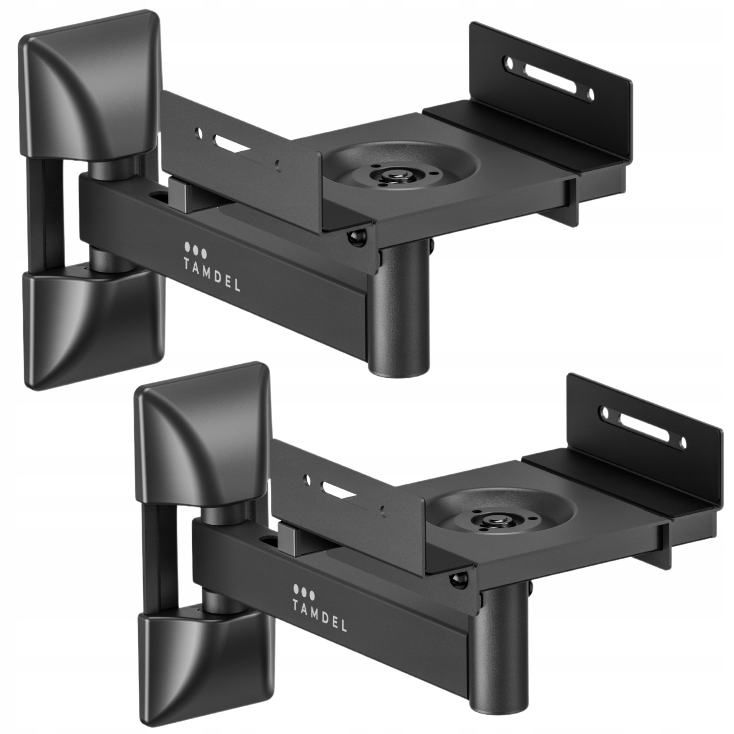Wall Mounts for 2pcs Speakers | Clamp Adjustable Swivel | TAMDEL