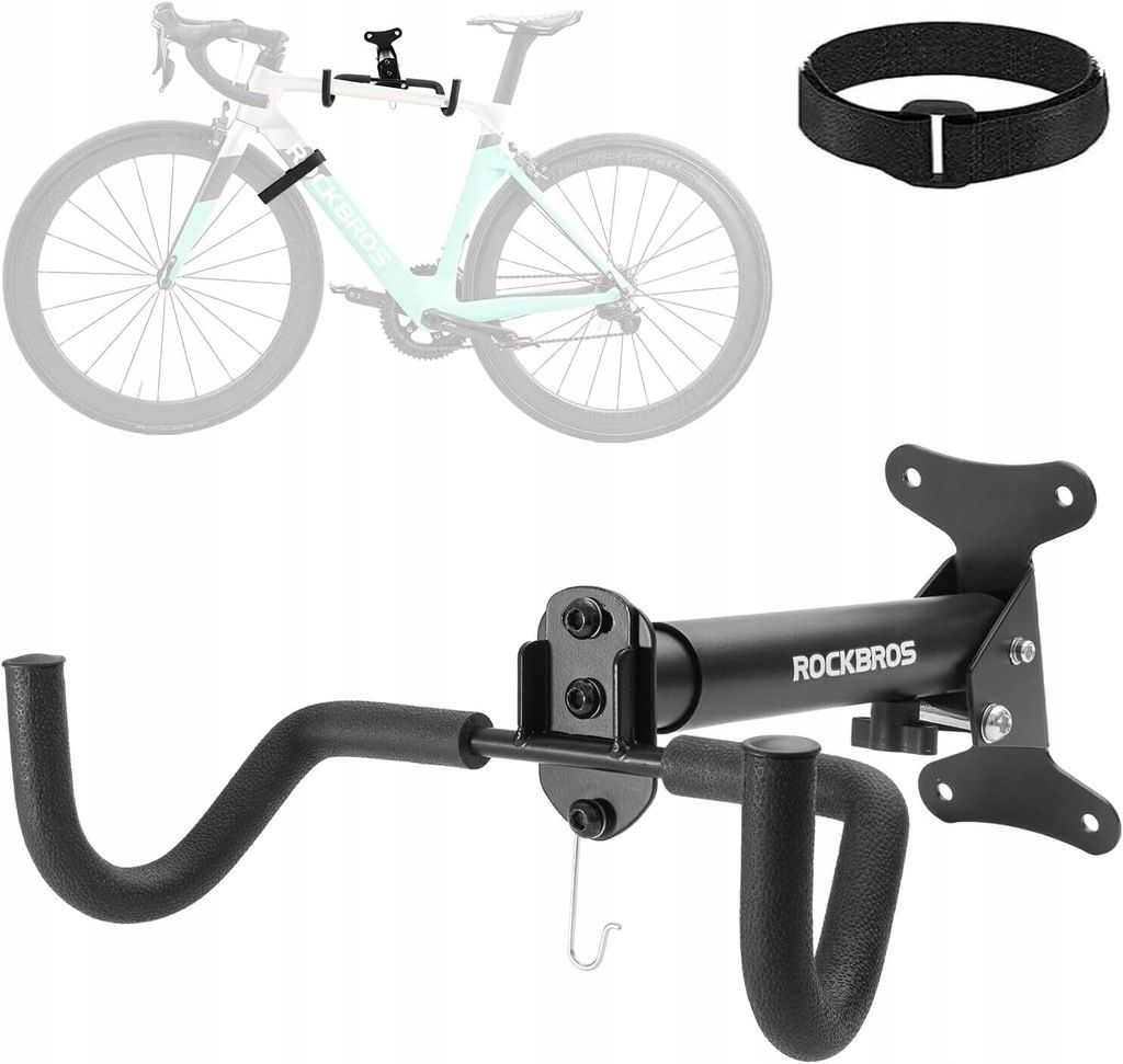 Wall bike hanger BEHIND THE FRAME up to 30kg angle adjustment ROCKBROS