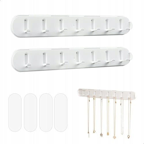 Wall hanger for retractable jewelry 7 hooks 61,7 cm Brand no brand