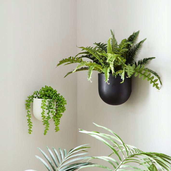 Wall hanging flower pot - ceramic - white - for balcony - Variants Manufacturer code AF657854432