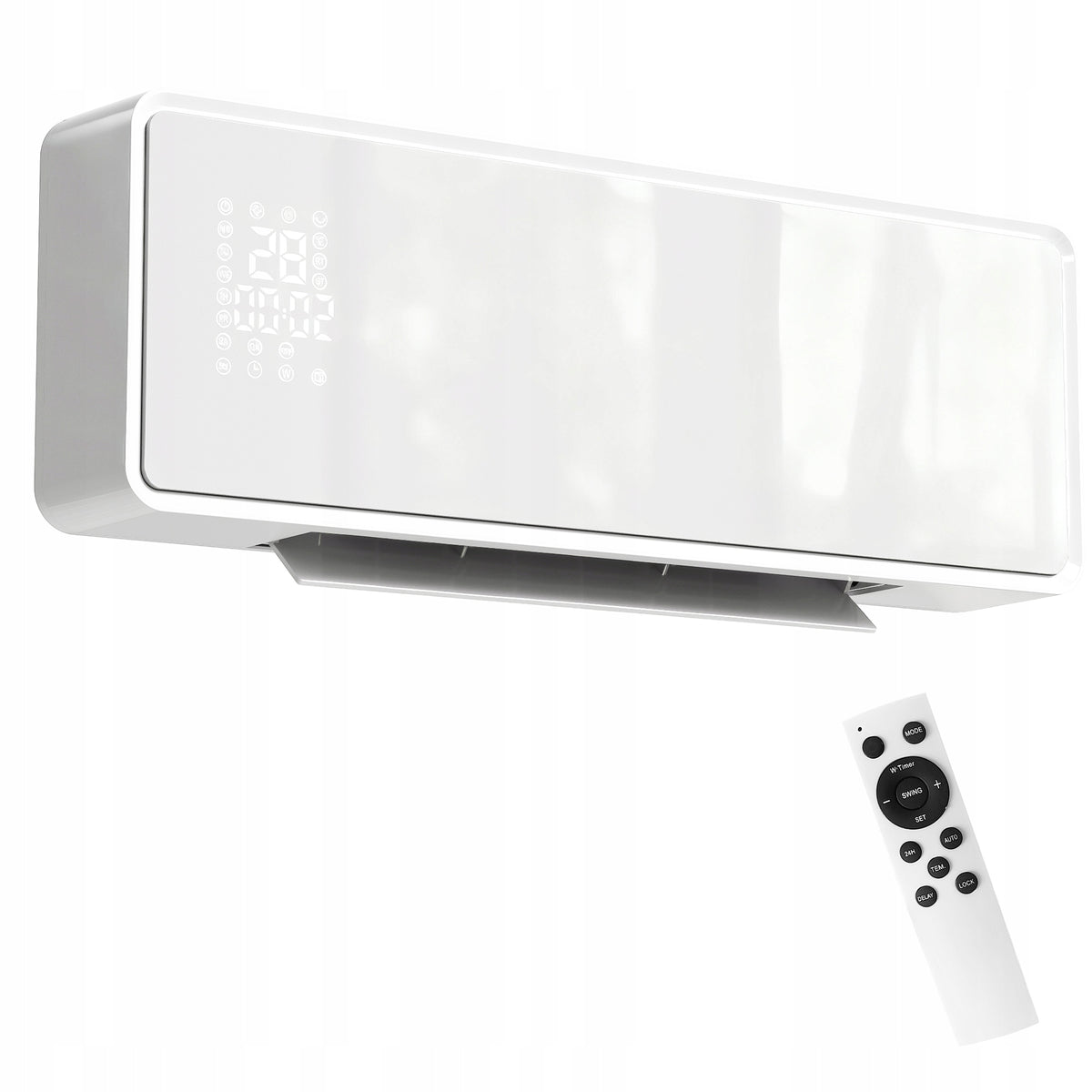 Wall heater HOMCOM 2000W with 2 power levels and 3 operating modes