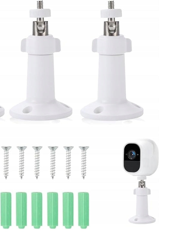Wall mount 360 degrees for outdoor camera 2 pcs. white