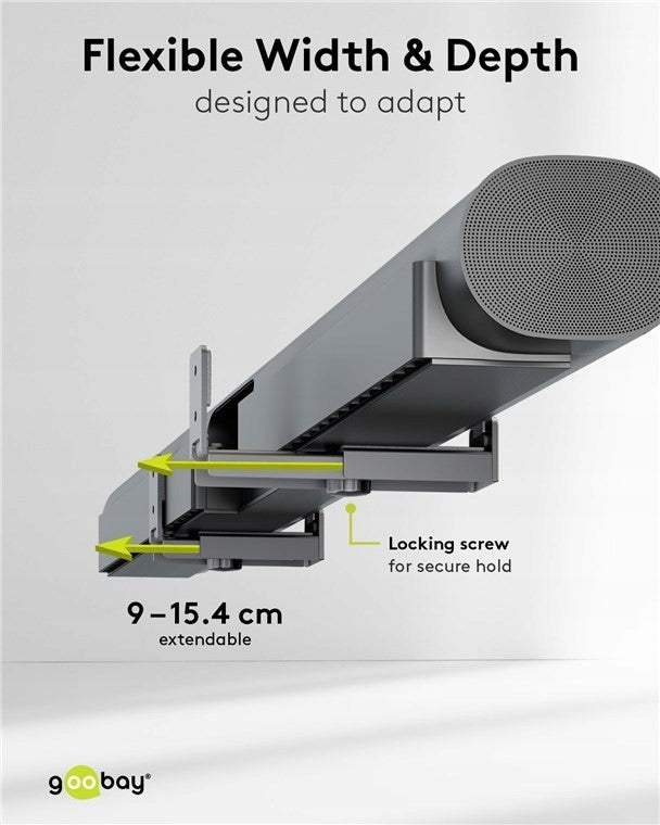 Wall mount soundbar universal home theater TV up to 15kg black Color black