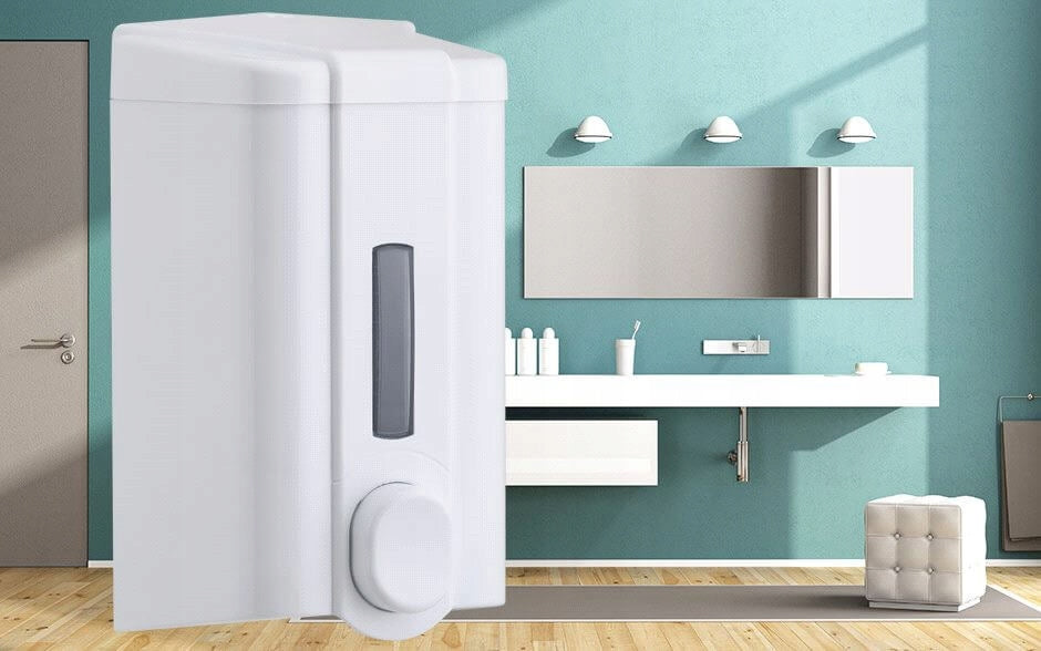 Wall-mounted soap dispenser 1000 ml white, refilling, refilling 1L Manufacturer code DM04