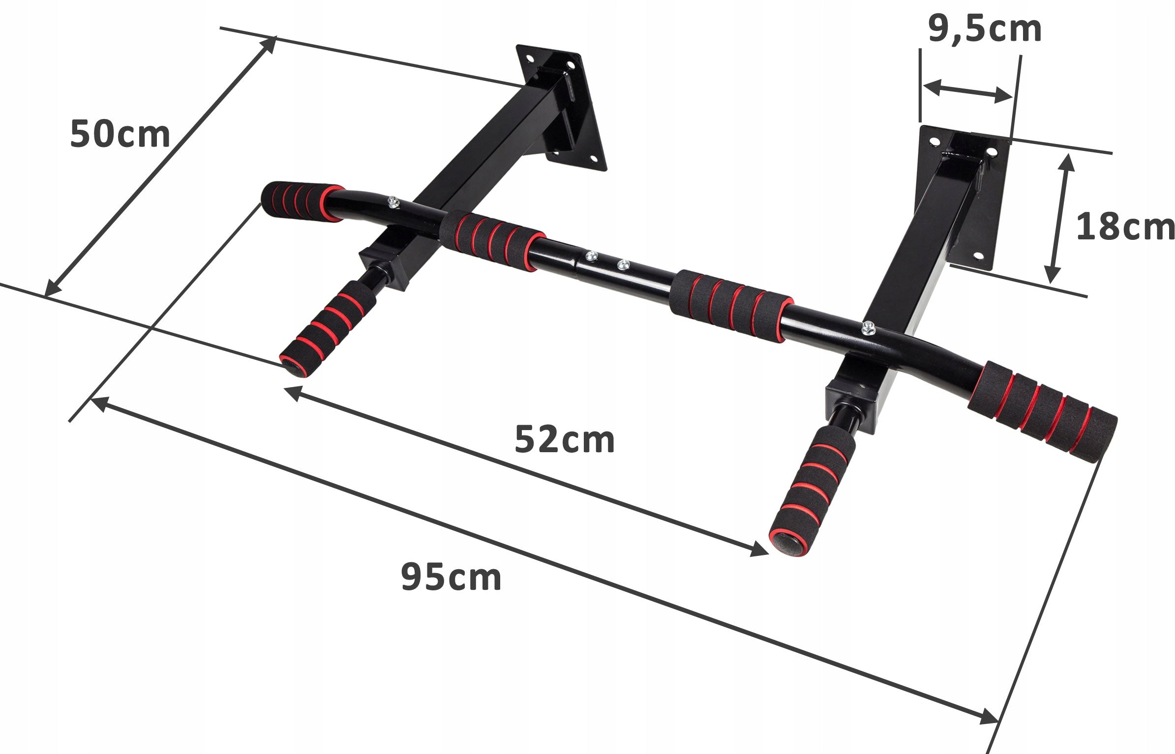 Wall pull-up bar for exercise AbarQs Manufacturer code DR-21