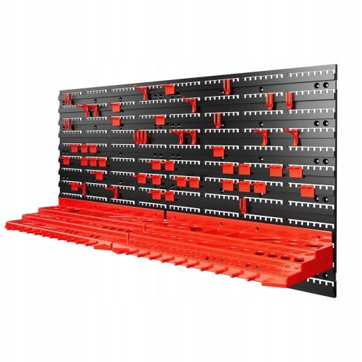 Wall tool board black and red 54 pieces 95x54cm