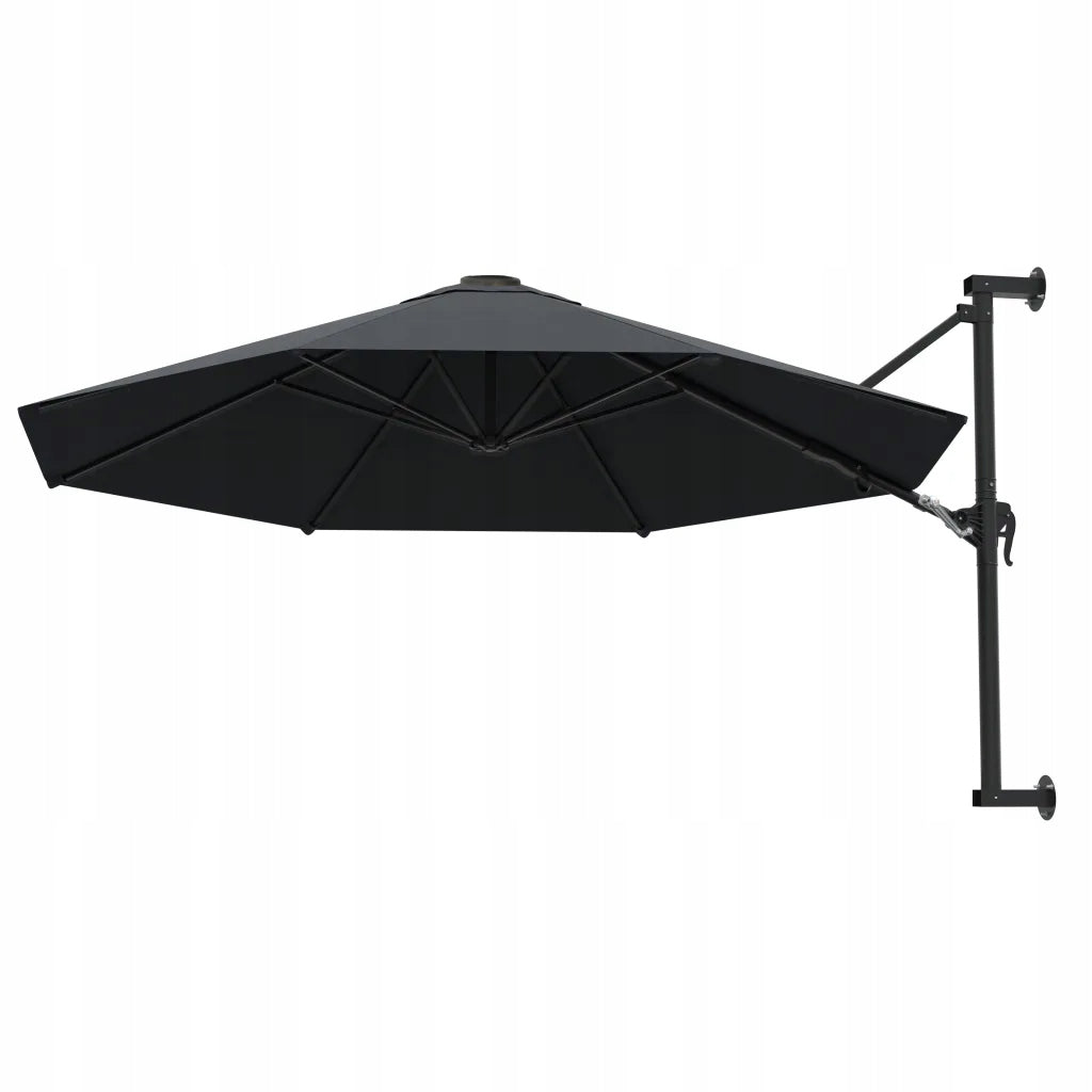 Wall umbrella on metal post, 300 cm, anthracite Manufacturer VidaXL
