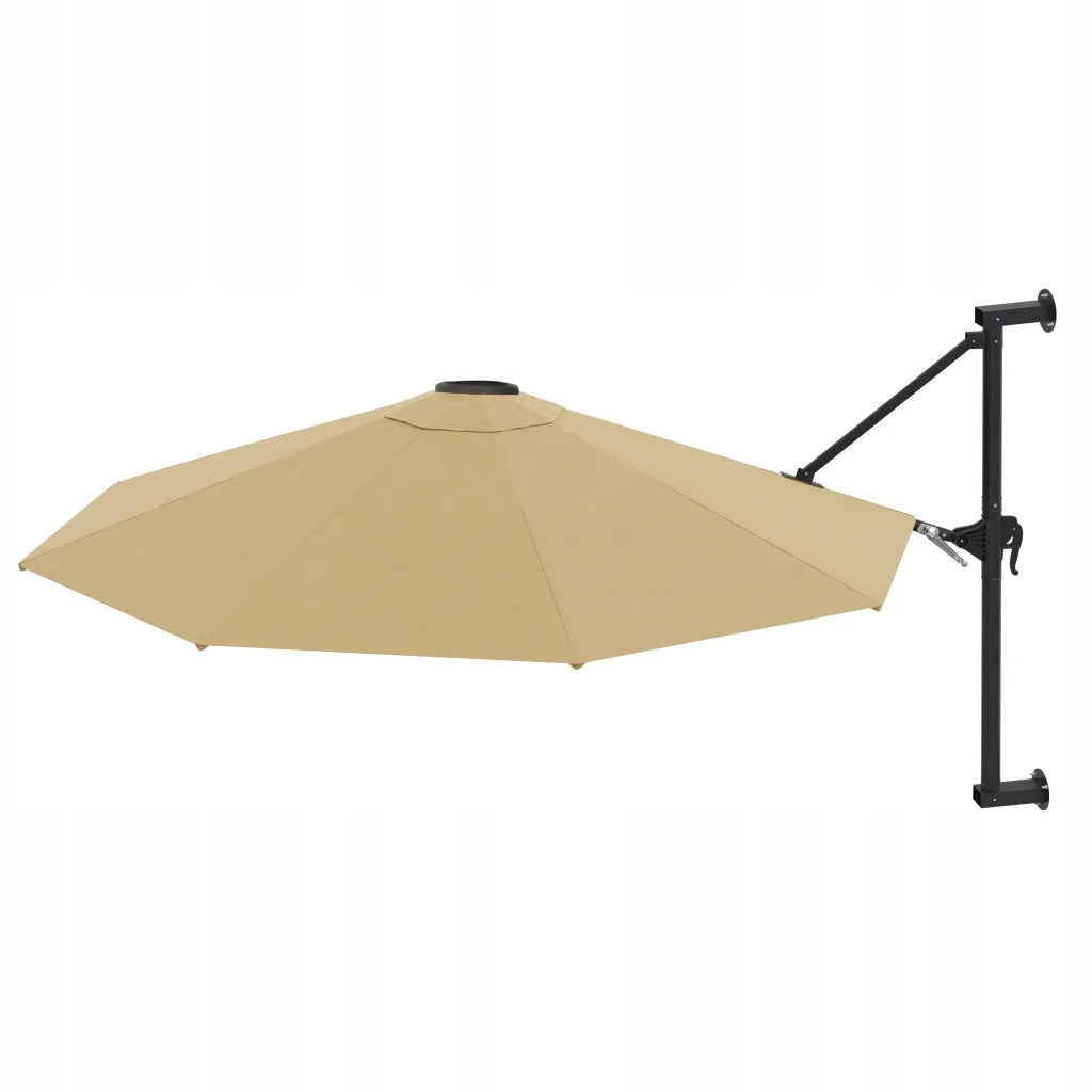 Wall umbrella on metal post, 300 cm, kol Color beige