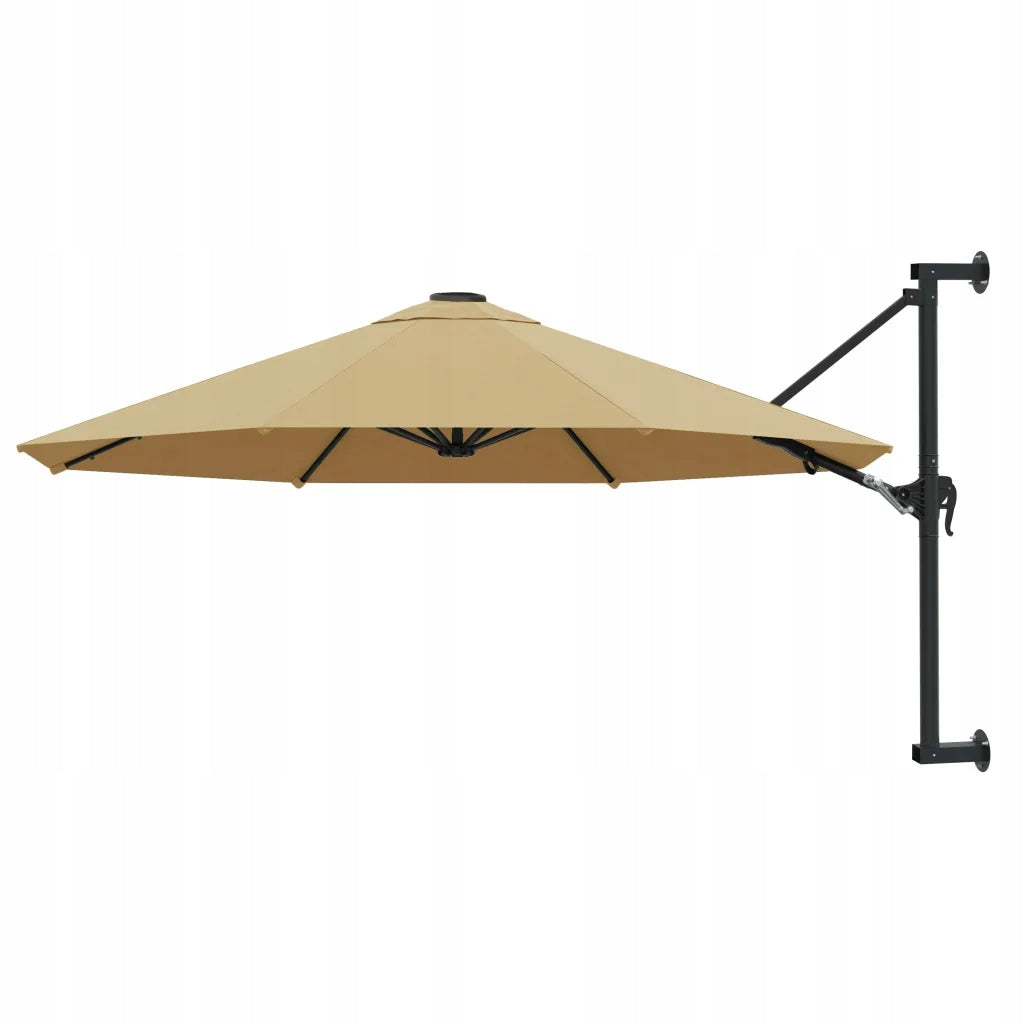 Wall umbrella on metal post, 300 cm, kol