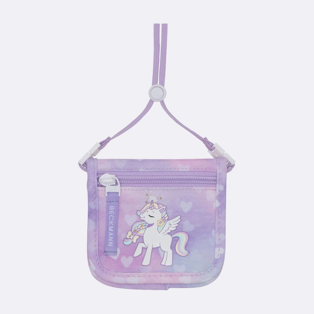 Wallet, Unicorn Princess purple
