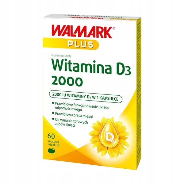 Walmark Plus Vitamin D3 2000, soft capsules, 60 pieces
