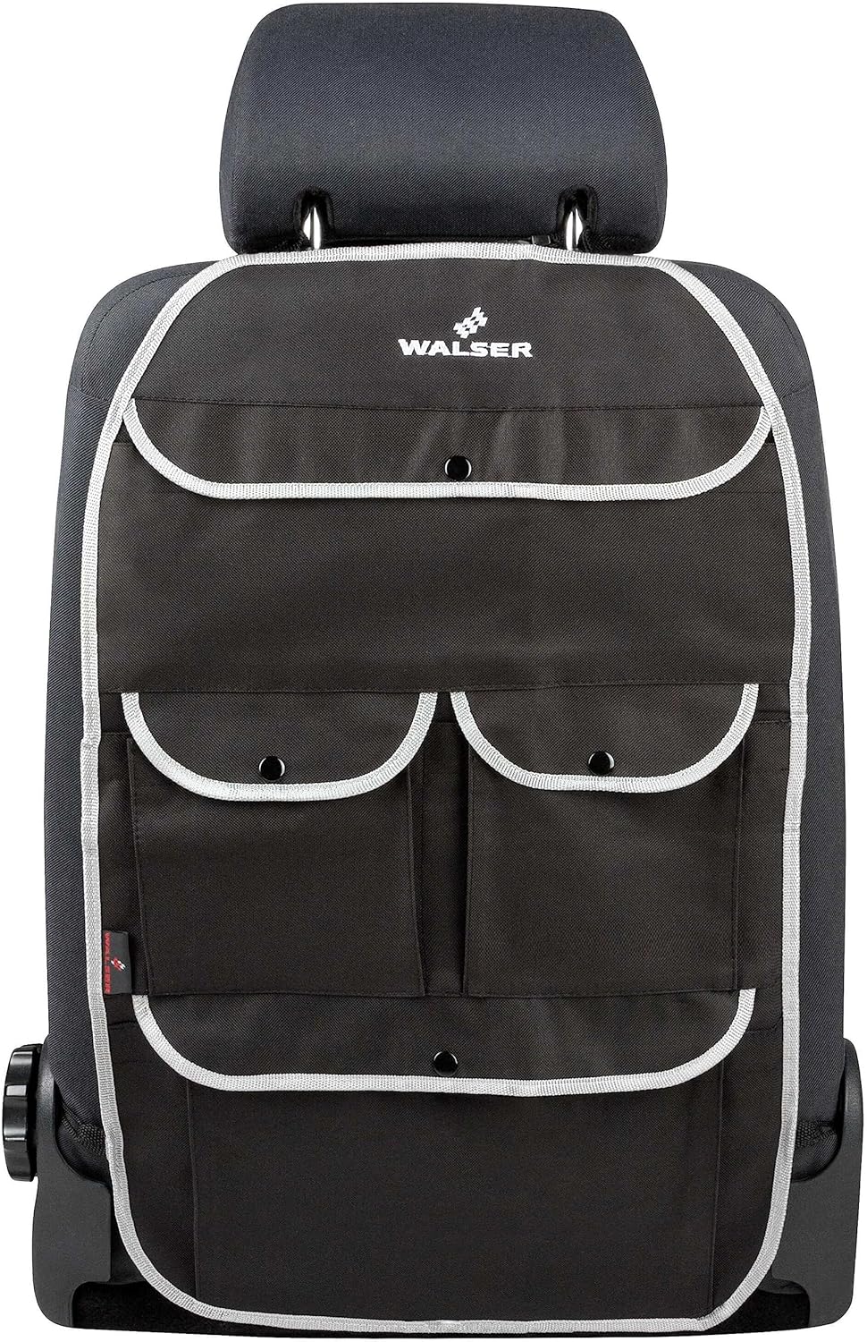 Walser Lucky Tom Organizer in Black/Grey Seat Protector