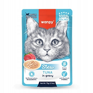 Wanpy Stew Tuna in Cat Sauce 70g NEW HIT