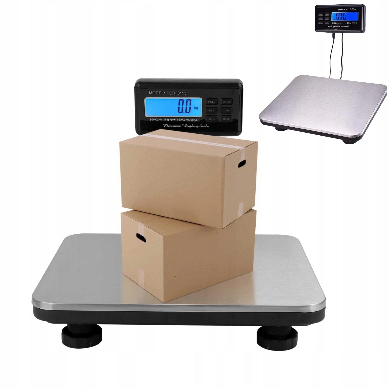 Warehouse Scale Electronic Shop LCD 300kg Platform Freight Strong