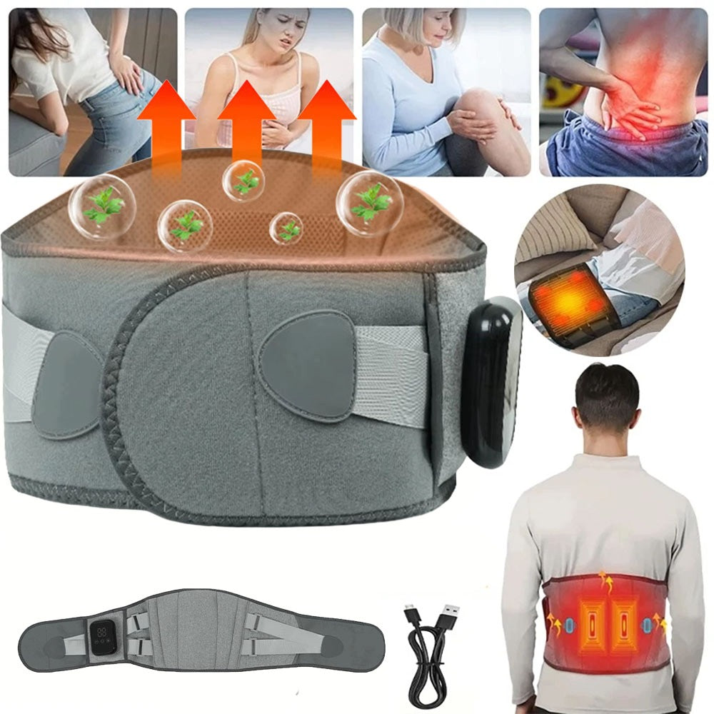 Warm Back Heating Pillow Lumbar Massager Belly Belt 12W