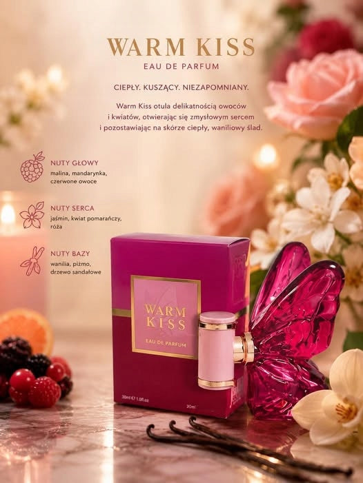 Warm Kiss Eau De Parfum 30ml Perfume Women's Butterfly Durable Brand no brand