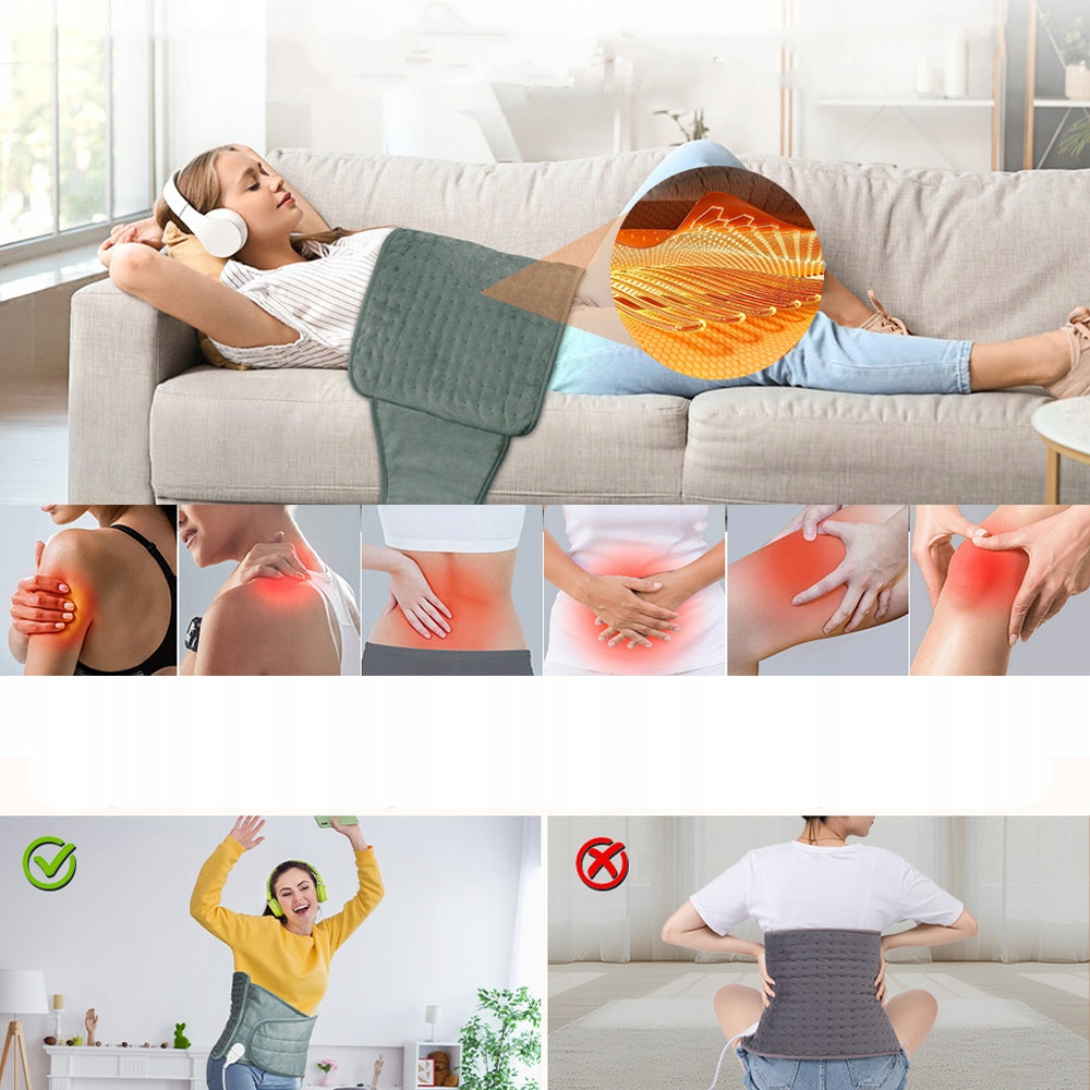 Warming Belt With Waist Massage, Electric Heating Pillow 6 Levels Medical device no