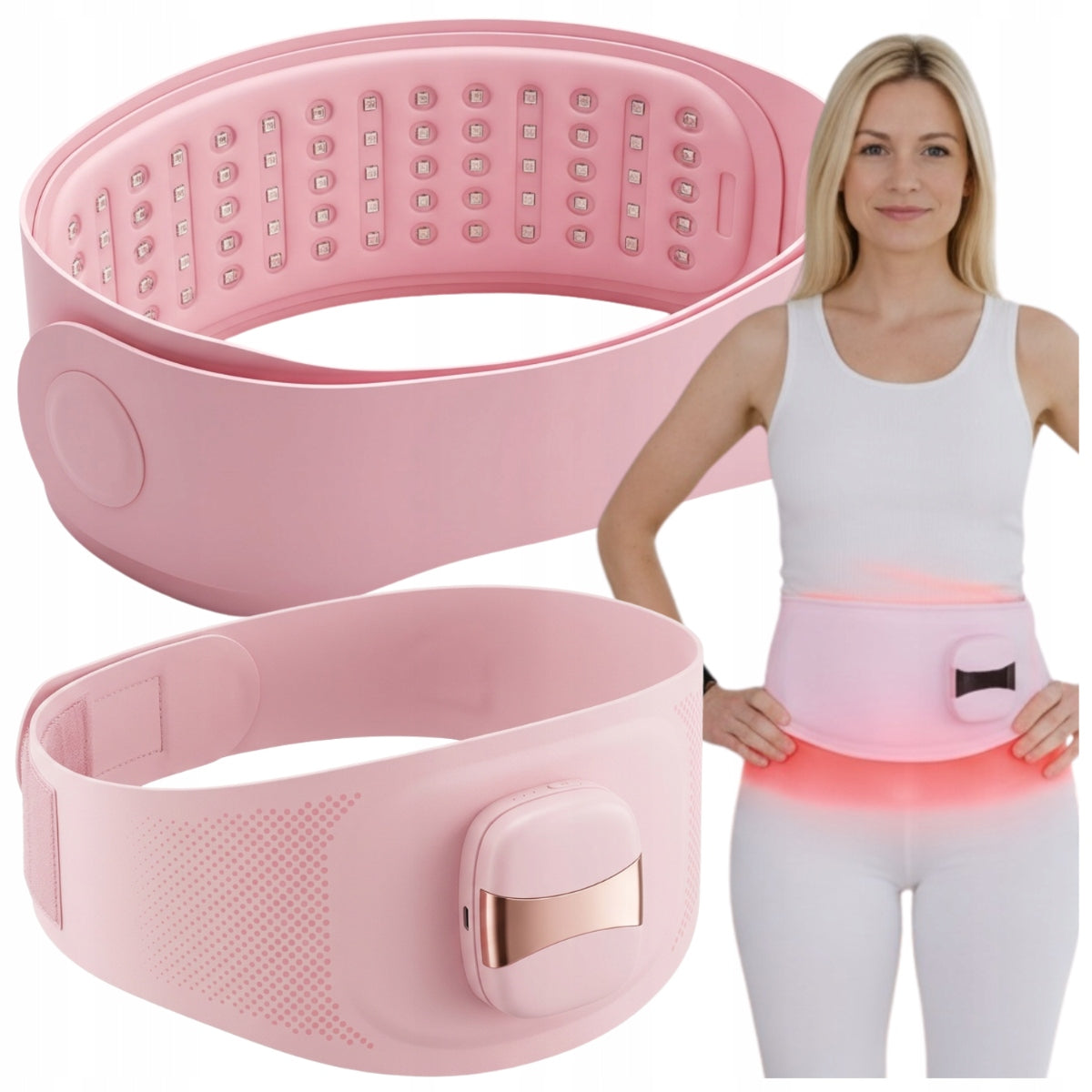 Warming belt heating LED menstrual for abdominal pain hot water bottle period
