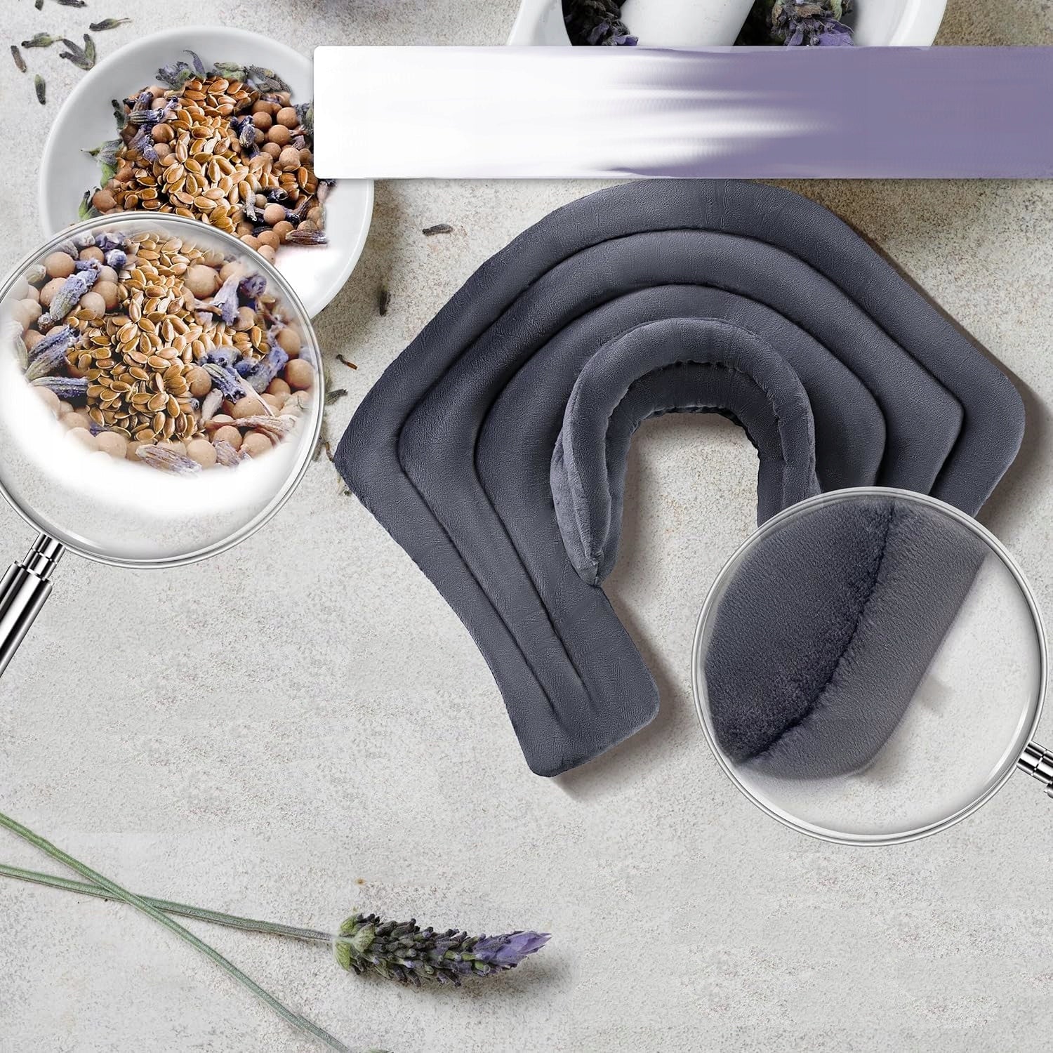 Warming pillow cooling neck arms with lavender XL 55 x 45cm ICEHOF Brand no brand