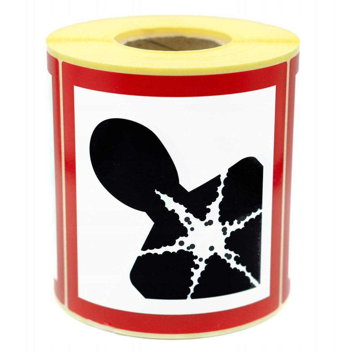 Warning labels 08- HEALTH HAZARD 10X10CM 500 PCS