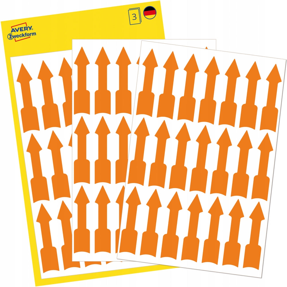 Warning labels Avery arrows 63pcs x6 Manufacturer code 060006