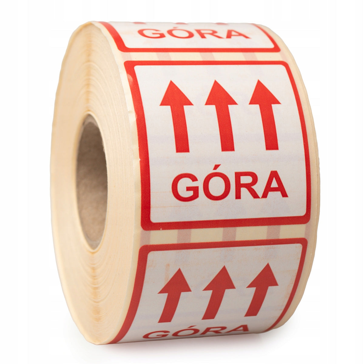Warning labels stickers TOP 55x55 mm 1000 pieces