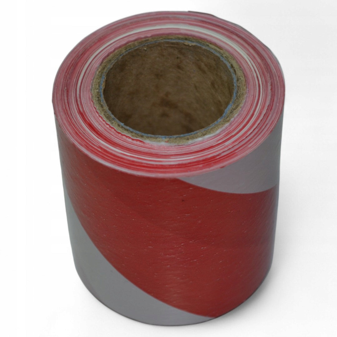 Warning tape white and red 100 m Packaging status original