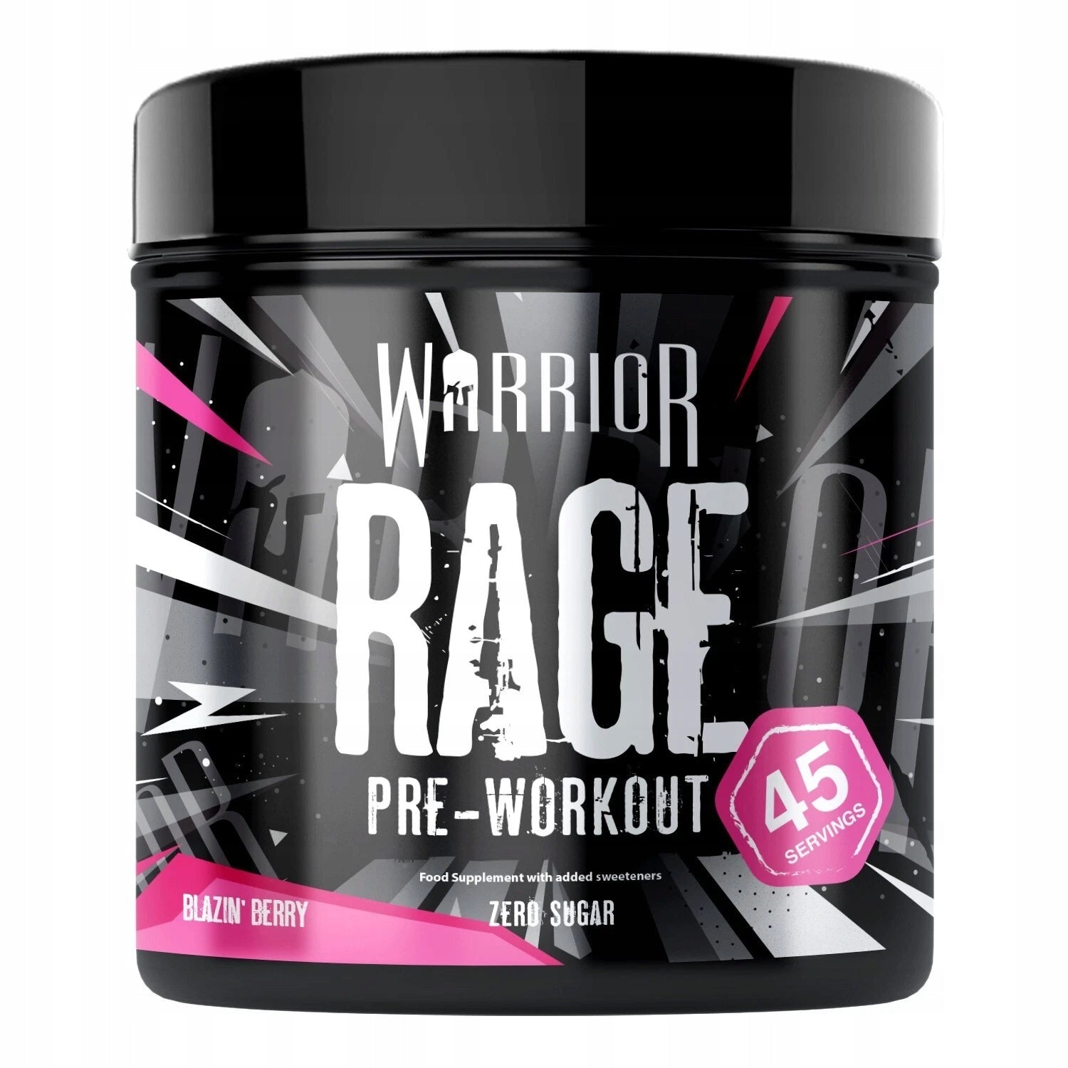 Warrior Rage 392g Stak Pre-workout Creatine Gluconate Citrulline Arginine