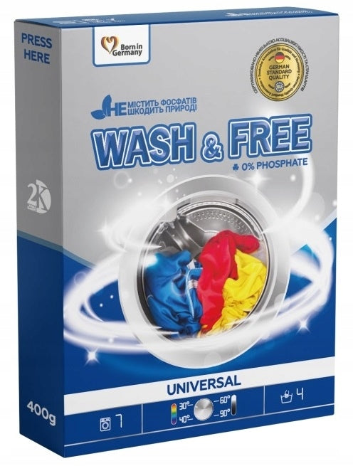 Wash&Free Universal Washing Powder - 400g