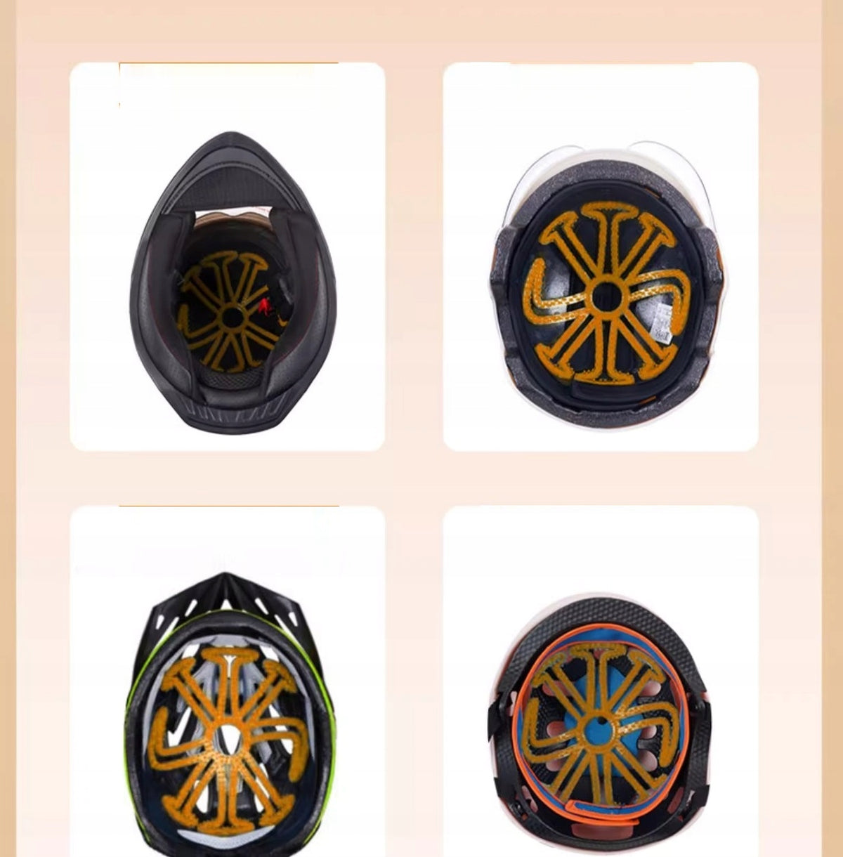 Washer, insert, silicone lining for motorcycle helmet, bicycle Manufacturer no brand