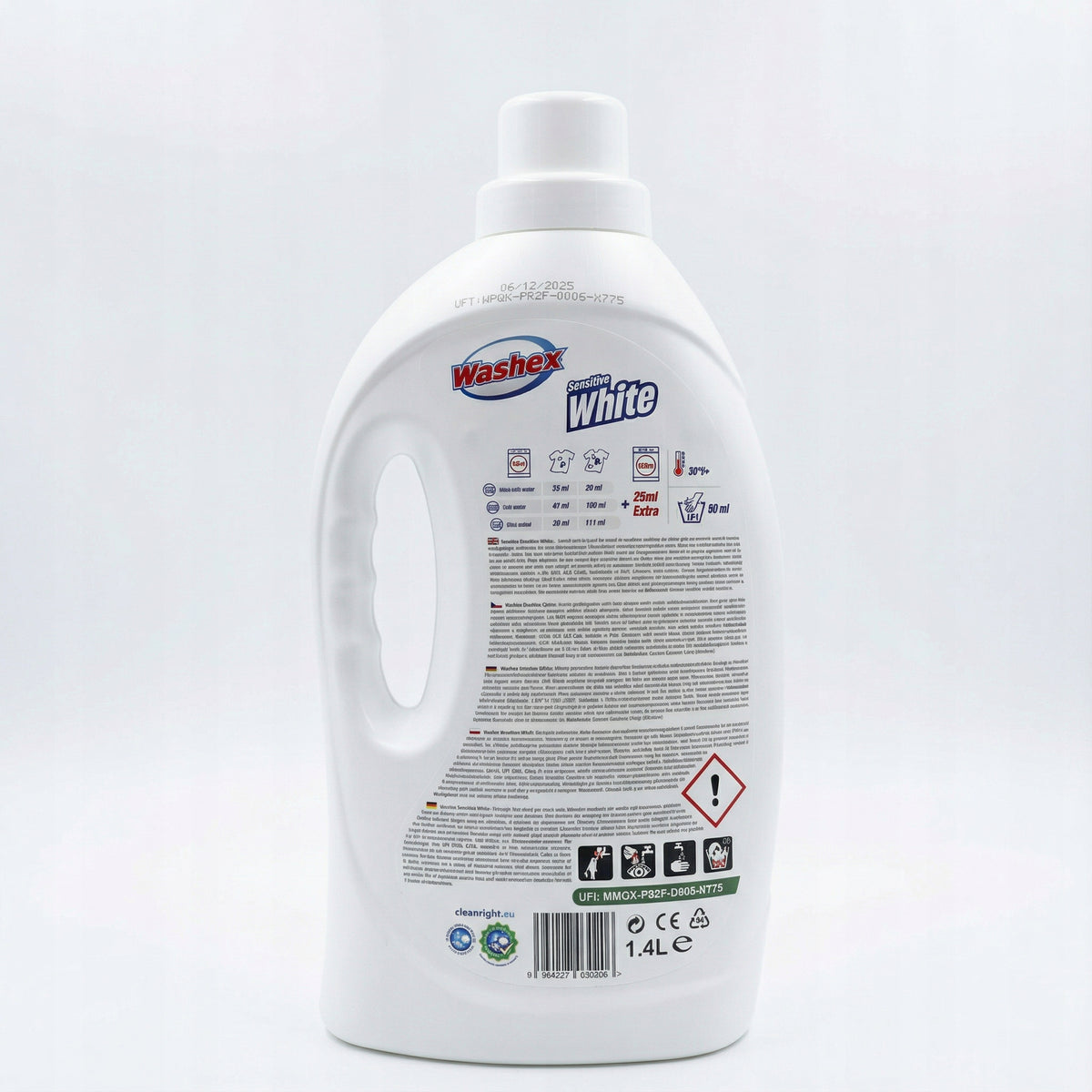 Washex Sensitive White 1,4l Packaging status original