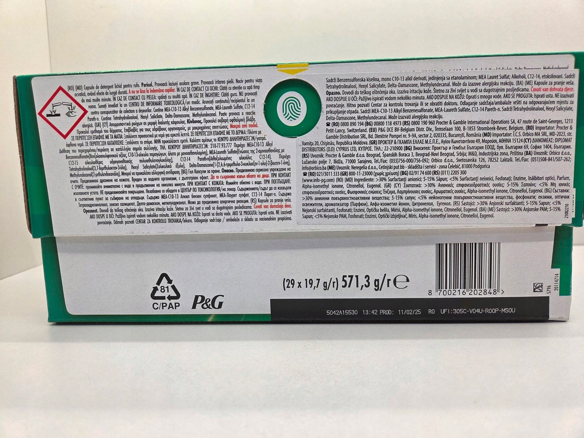 Washing Capsules ARIEL All In 1 Pods Color 29pcs Manufacturer code 8006540899236