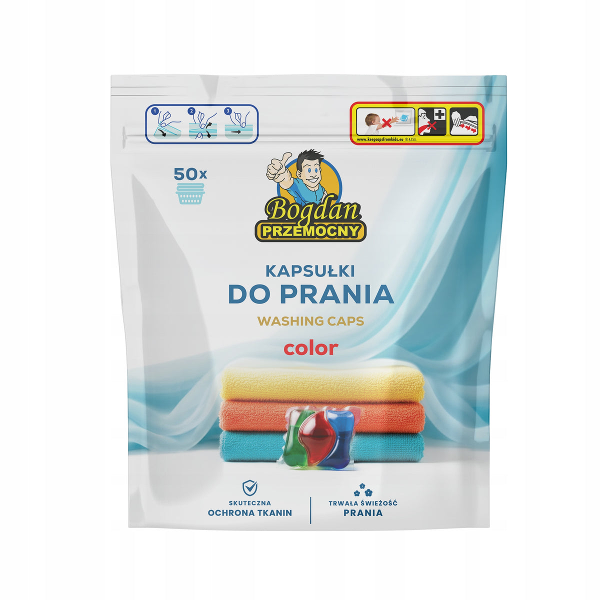 Washing Capsules Color 150 Pcs Effective Fabric Protection Bogdan Violent Packaging status original