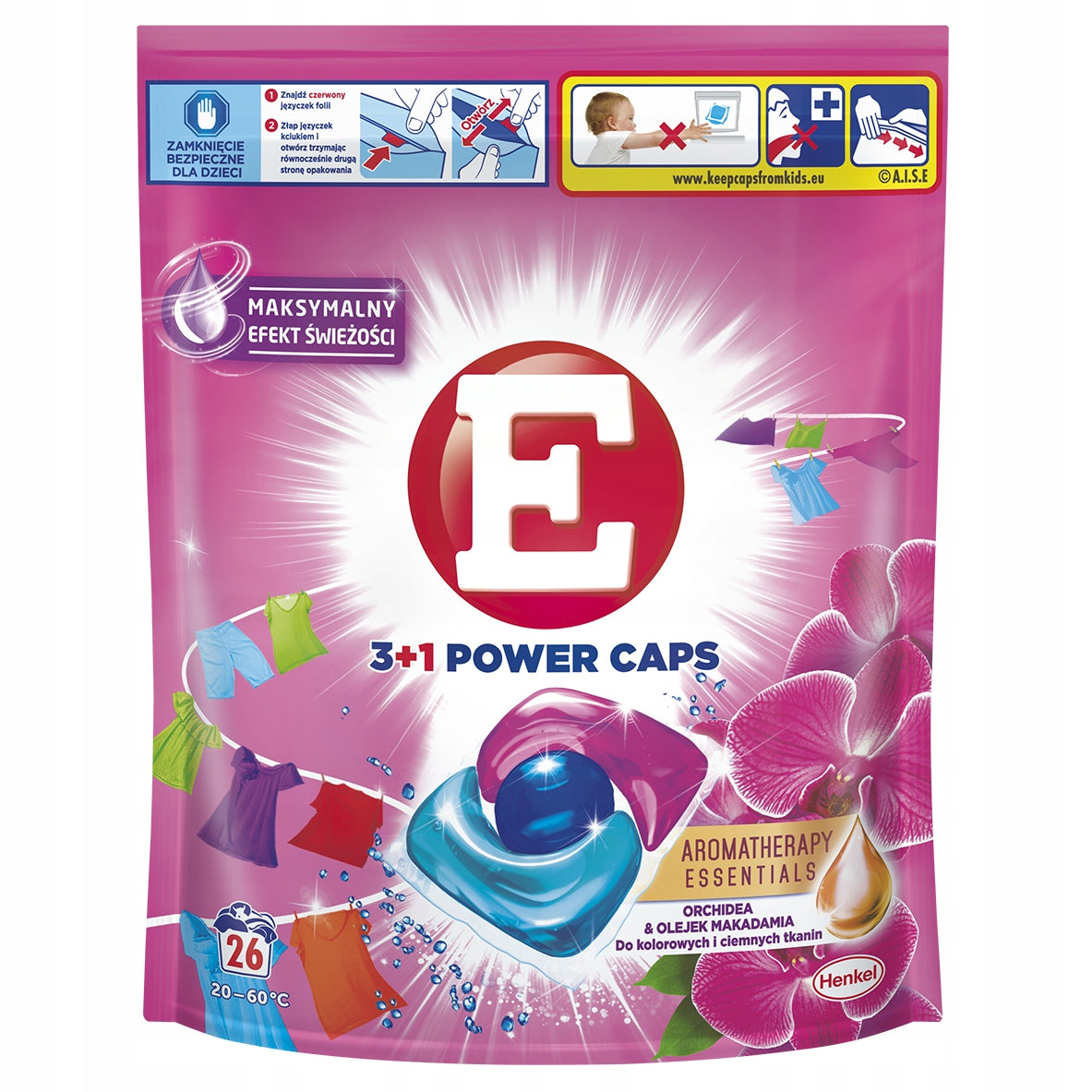 Washing Capsules E 26 Pcs Orchid & Macadamia Oil