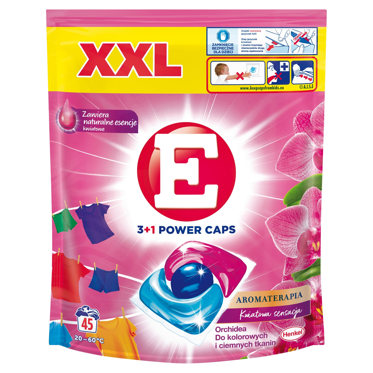 Washing Capsules E 3+1 POWER for Colours 45pcs Trade name other